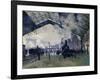 Arrival of the Normandy Train, Gare Saint-Lazare, 1877-Claude Monet-Framed Art Print