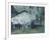 Arrival of the Normandy Train, Gare Saint-Lazare, 1877-Claude Monet-Framed Giclee Print