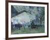 Arrival of the Normandy Train, Gare Saint-Lazare, 1877-Claude Monet-Framed Giclee Print