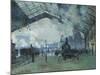 Arrival of the Normandy Train, Gare Saint-Lazare, 1877-Claude Monet-Mounted Giclee Print