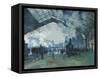 Arrival of the Normandy Train, Gare Saint-Lazare by Claude Monet-Claude Monet-Framed Stretched Canvas