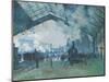 Arrival of the Normandy Train, Gare Saint-Lazare-Claude Monet-Mounted Giclee Print