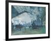 Arrival of the Normandy Train, Gare Saint-Lazare-Claude Monet-Framed Giclee Print