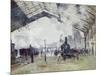 Arrival of the Normandy Train, Gare Saint-Lazare-Claude Monet-Mounted Art Print