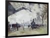 Arrival of the Normandy Train, Gare Saint-Lazare-Claude Monet-Framed Art Print