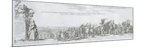 Arrival of the Polish Ambassador to Rome in 1633-null-Mounted Giclee Print