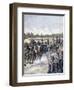 Arrival of the President of the Republic, Military Review, 14th July 1891-Henri Meyer-Framed Giclee Print