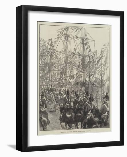 Arrival of the Prince of Wales at the Quay at Yarmouth-null-Framed Giclee Print