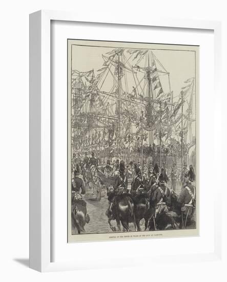 Arrival of the Prince of Wales at the Quay at Yarmouth-null-Framed Giclee Print