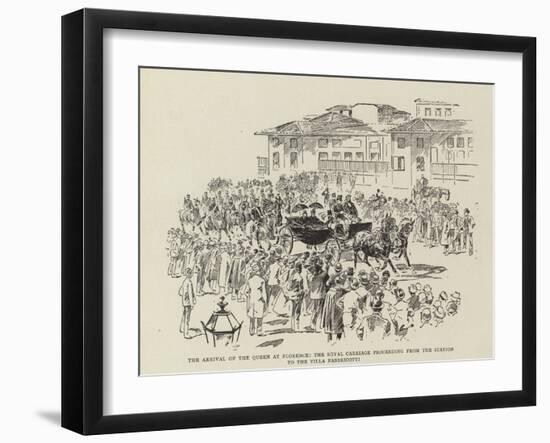 Arrival of the Queen at Florence-null-Framed Giclee Print