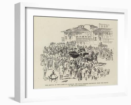 Arrival of the Queen at Florence-null-Framed Giclee Print