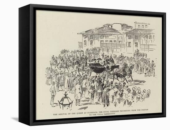 Arrival of the Queen at Florence-null-Framed Stretched Canvas