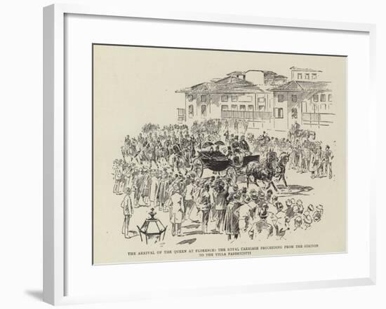 Arrival of the Queen at Florence-null-Framed Giclee Print