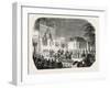 Arrival of the Queen of England at the Castle of Saint-Cloud, France. Queen Victoria. 1855-null-Framed Giclee Print