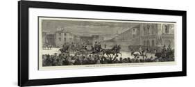 Arrival of the Queen, the Royal Party Leaving the Railway Station-null-Framed Giclee Print