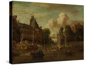 Arrival of the Russian Embassy in Amsterdam, 29 August-Abraham Storck-Stretched Canvas