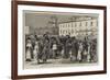 Arrival of the Shah of Persia at St Petersburg-George Goodwin Kilburne-Framed Giclee Print