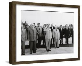 Arrival of the Soviet Delegation in Belgrade,Yugoslavia, 26 May 1955-null-Framed Giclee Print