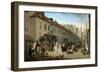 Arrival of the Stagecoach in the Courtyard of the Messageries-Louis-Léopold Boilly-Framed Giclee Print