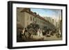 Arrival of the Stagecoach in the Courtyard of the Messageries-Louis-Léopold Boilly-Framed Giclee Print