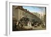 Arrival of the Stagecoach in the Courtyard of the Messageries-Louis-Léopold Boilly-Framed Giclee Print