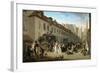 Arrival of the Stagecoach in the Courtyard of the Messageries-Louis-Léopold Boilly-Framed Giclee Print