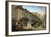Arrival of the Stagecoach in the Courtyard of the Messageries-Louis-Léopold Boilly-Framed Giclee Print