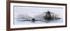 Arrival of the Union Ironclad, Monitor, at Hampton Roads, Virginia, c.1862-null-Framed Giclee Print