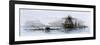 Arrival of the Union Ironclad, Monitor, at Hampton Roads, Virginia, c.1862-null-Framed Giclee Print