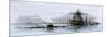 Arrival of the Union Ironclad, Monitor, at Hampton Roads, Virginia, c.1862-null-Mounted Giclee Print