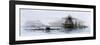 Arrival of the Union Ironclad, Monitor, at Hampton Roads, Virginia, c.1862-null-Framed Giclee Print