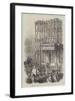 Arrival of the Wellington Statue at the Arch-null-Framed Giclee Print