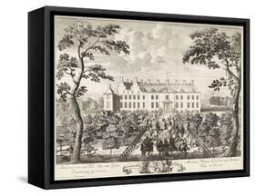 Arrival of William III at the hunting lodge, Hof te Dieren, 1691-Pieter Schenk-Framed Stretched Canvas