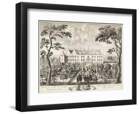 Arrival of William III at the hunting lodge, Hof te Dieren, 1691-Pieter Schenk-Framed Premium Giclee Print