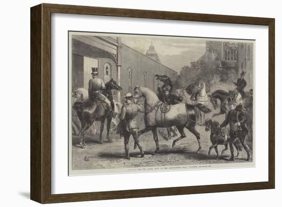 Arrivals for the Horse Show at the Agricultural Hall, Islington-Harden Sidney Melville-Framed Giclee Print