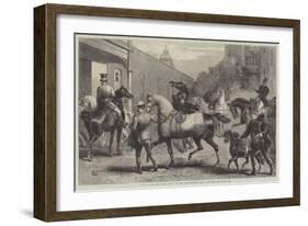 Arrivals for the Horse Show at the Agricultural Hall, Islington-Harden Sidney Melville-Framed Giclee Print