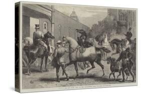 Arrivals for the Horse Show at the Agricultural Hall, Islington-Harden Sidney Melville-Stretched Canvas