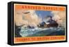 Arrived Safely - Thanks to British Convoys, WW2-null-Framed Stretched Canvas