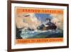 Arrived Safely - Thanks to British Convoys, WW2-null-Framed Art Print