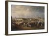 Arrivée de l'ambassade turque conduite par Mehemet Effendi aux jardins Tuileries, 21 mars 1721-Charles Parrocel-Framed Giclee Print