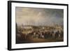 Arrivée de l'ambassade turque conduite par Mehemet Effendi aux jardins Tuileries, 21 mars 1721-Charles Parrocel-Framed Giclee Print