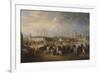 Arrivée de l'ambassade turque conduite par Mehemet Effendi aux jardins Tuileries, 21 mars 1721-Charles Parrocel-Framed Giclee Print