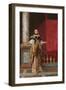 Arriving at the Ball (Oil on Panel)-Gustave Jacquet-Framed Giclee Print