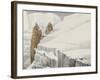 Arriving at the Grand Mulets-null-Framed Giclee Print