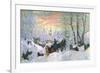 Arriving for Shrove-Tide, 1916-B. M. Kustodiev-Framed Premium Giclee Print