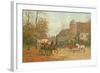 Arriving for the Hunt, 19th Century-G. Koch-Framed Giclee Print