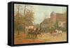 Arriving for the Hunt, 19th Century-G. Koch-Framed Stretched Canvas