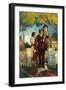 Arriving Home, (Oil on Canvas)-Newell Convers Wyeth-Framed Giclee Print