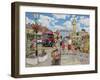 Arriving in Market Square-Trevor Mitchell-Framed Giclee Print