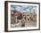 Arriving in Market Square-Trevor Mitchell-Framed Giclee Print